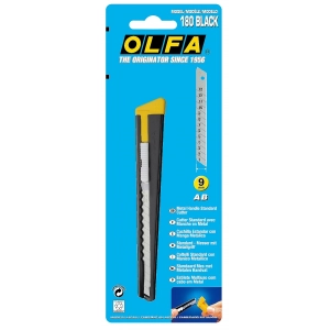 Нож с сегментированным лезвием OLFA OL-180-BLACK