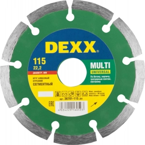 Алмазный диск отрезной DEXX 36701-115_z01
