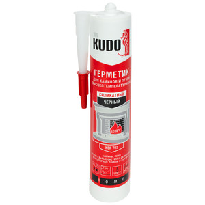 Герметик KUDO для печей и каминов высокотемпературный 280мл KSK-702